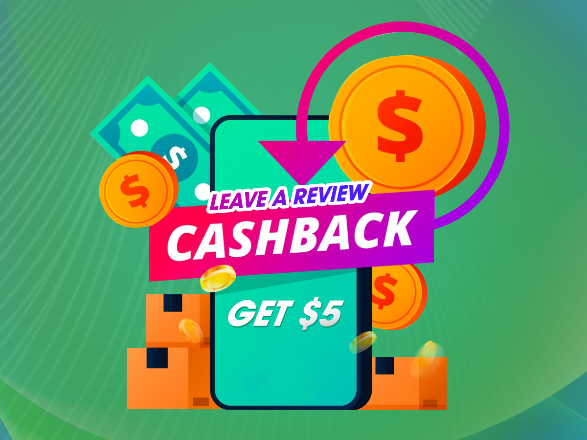 Leave a Review & Get $5