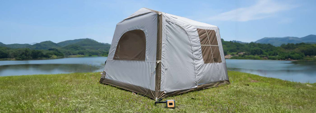 robustes zelt Zelte für 5 bis 8 Personen, Belüftung, schnell aufgebautes Familien-Campingzelt, hochwertiges, mit Veranda für Wandercamping Sport & Freizeit Flame Resistant Cover:Yes Zelt Imprägnieren | statt Schlafhemd