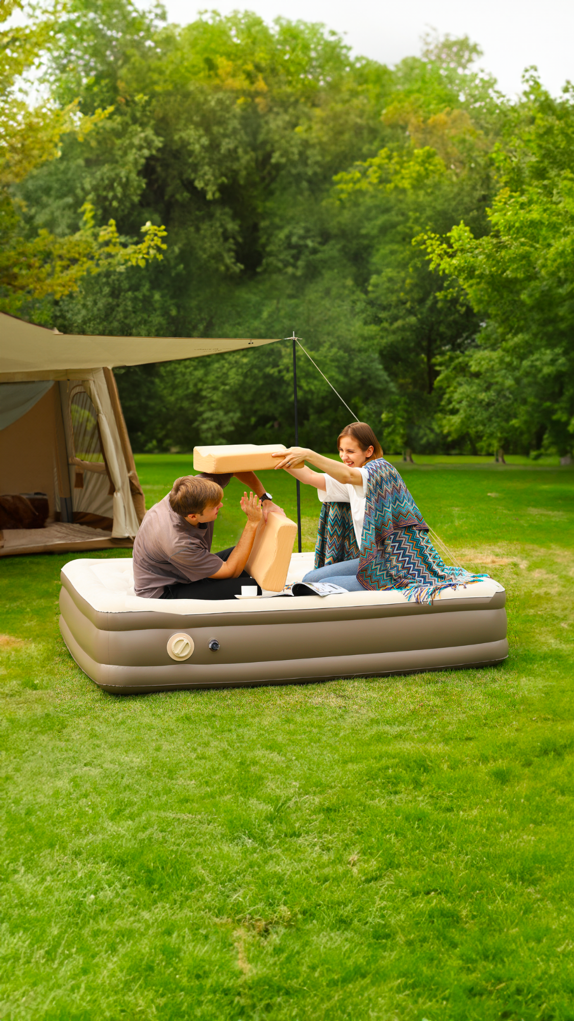 Aerogogo Camp in comfort with Aerogogo self inflating gear
